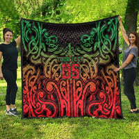 Custom Aotearoa Tuhoe Quilt Maori Tribal Pattern Mix Poutama LT05 - Polynesian Pride