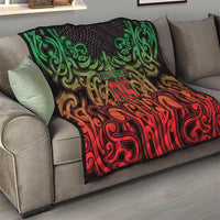 Custom Aotearoa Tuhoe Quilt Maori Tribal Pattern Mix Poutama LT05 - Polynesian Pride
