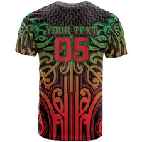 Custom Aotearoa Tuhoe T Shirt Maori Tribal Pattern Mix Poutama LT05 - Polynesian Pride