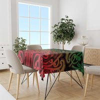 Custom Aotearoa Tuhoe Tablecloth Maori Tribal Pattern Mix Poutama LT05 - Polynesian Pride
