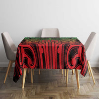 Custom Aotearoa Tuhoe Tablecloth Maori Tribal Pattern Mix Poutama LT05 - Polynesian Pride
