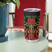 Custom Aotearoa Tuhoe Tumbler Cup Maori Tribal Pattern Mix Poutama LT05 - Polynesian Pride