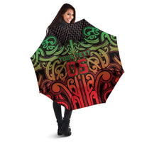 Custom Aotearoa Tuhoe Umbrella Maori Tribal Pattern Mix Poutama LT05 - Polynesian Pride