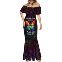 I See Your True Colors Personalised Mermaid Dress Autism Awareness LT05 - Polynesian Pride