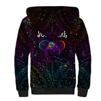 I See Your True Colors Personalised Sherpa Hoodie Autism Awareness LT05 - Polynesian Pride