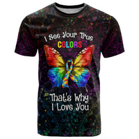 I See Your True Colors Personalised T Shirt Autism Awareness