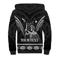 Personalised Hawaii Happy King Kamehameha Day Sherpa Hoodie Kakau Pattern LT05 - Polynesian Pride