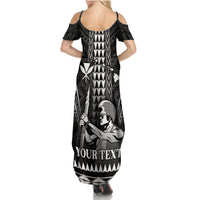 Personalised Hawaii Happy King Kamehameha Day Summer Maxi Dress Kakau Pattern LT05 - Polynesian Pride