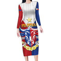 Personalised Philippines Independence Day Family Matching Long Sleeve Bodycon Dress and Hawaiian Shirt Maligayang Araw ng Kalayaan Filipino Carabao