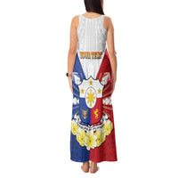Personalised Philippines Independence Day Tank Maxi Dress Maligayang Araw ng Kalayaan Filipino Carabao LT05 - Polynesian Pride