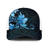 Matariki New Zealand Baseball Net Cap Maori Pattern Blue Galaxy LT05 One Size White Blue - Polynesian Pride