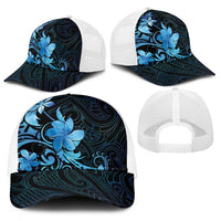 Matariki New Zealand Baseball Net Cap Maori Pattern Blue Galaxy LT05 - Polynesian Pride