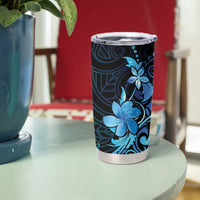 Matariki New Zealand Tumbler Cup Maori Pattern Blue Galaxy