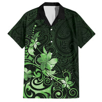 Matariki New Zealand Hawaiian Shirt Maori Pattern Green Galaxy LT05 Green - Polynesian Pride