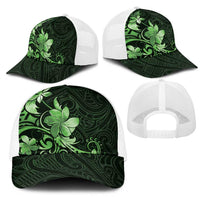 Matariki New Zealand Mesh Trucker Cap Maori Pattern Green Galaxy LT05 - Polynesian Pride