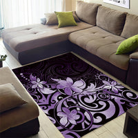 Matariki New Zealand Area Rug Maori Pattern Purple Galaxy