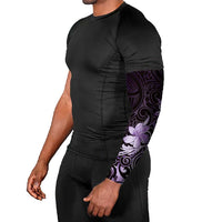 Matariki New Zealand Arm Sleeves Maori Pattern Purple Galaxy - Polynesian Pride