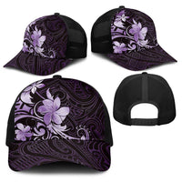 Matariki New Zealand Baseball Net Cap Maori Pattern Purple Galaxy LT05 - Polynesian Pride