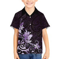 Matariki New Zealand Hawaiian Shirt Maori Pattern Purple Galaxy LT05 - Polynesian Pride