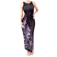 Matariki New Zealand Tank Maxi Dress Maori Pattern Purple Galaxy LT05 Women Purple - Polynesian Pride