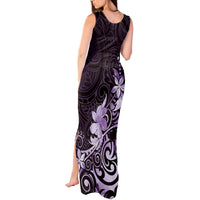 Matariki New Zealand Tank Maxi Dress Maori Pattern Purple Galaxy LT05 - Polynesian Pride