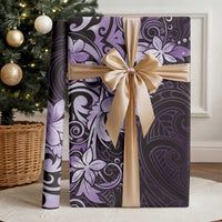 Matariki New Zealand Wrapping Paper Maori Pattern Purple Galaxy - Polynesian Pride