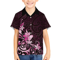 Matariki New Zealand Hawaiian Shirt Maori Pattern Pink Galaxy LT05 - Polynesian Pride