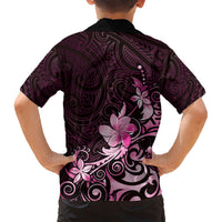 Matariki New Zealand Hawaiian Shirt Maori Pattern Pink Galaxy LT05 - Polynesian Pride