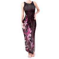 Matariki New Zealand Tank Maxi Dress Maori Pattern Pink Galaxy LT05 Women Pink - Polynesian Pride