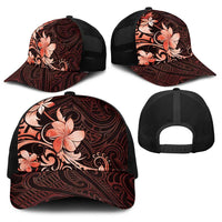 Matariki New Zealand Baseball Net Cap Maori Pattern Red Galaxy LT05 - Polynesian Pride