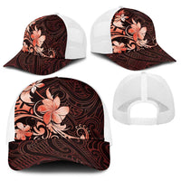 Matariki New Zealand Baseball Net Cap Maori Pattern Red Galaxy LT05 - Polynesian Pride