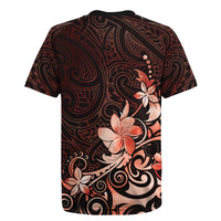 Matariki New Zealand Rugby Jersey Maori Pattern Red Galaxy