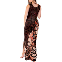 Matariki New Zealand Tank Maxi Dress Maori Pattern Red Galaxy LT05 - Polynesian Pride