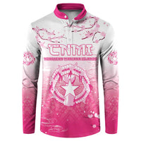 Personalized Sakura Marianas Button Sweatshirt CNMI Seal