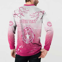 Personalized Sakura Marianas Button Sweatshirt CNMI Seal