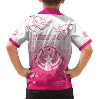 Personalized Sakura Marianas Family Matching Summer Maxi Dress and Hawaiian Shirt CNMI Seal