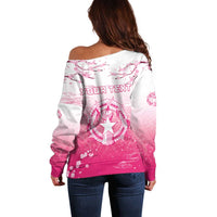 Personalized Sakura Marianas Off Shoulder Sweater CNMI Seal