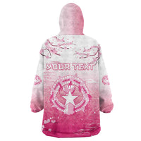 Personalized Sakura Marianas Wearable Blanket Hoodie CNMI Seal