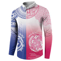 Custom Northern Mariana Islands And Japan Together Button Sweatshirt