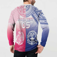 Custom Northern Mariana Islands And Japan Together Button Sweatshirt