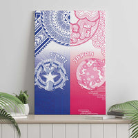 Northern Mariana Islands And Japan Together Canvas Wall Art