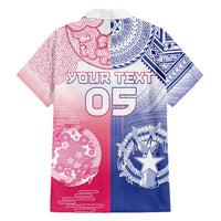 Custom Northern Mariana Islands And Japan Together Hawaiian Shirt