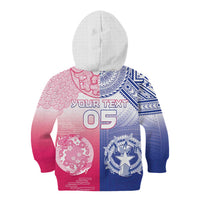 Custom Northern Mariana Islands And Japan Together Kid Hoodie LT05 - Polynesian Pride