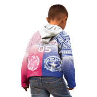 Custom Northern Mariana Islands And Japan Together Kid Hoodie LT05 - Polynesian Pride
