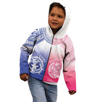 Custom Northern Mariana Islands And Japan Together Kid Hoodie LT05 - Polynesian Pride