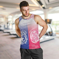 Custom Northern Mariana Islands And Japan Together Men Tank Top LT05 White - Polynesian Pride
