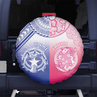 Northern Mariana Islands And Japan Together Spare Tire Cover