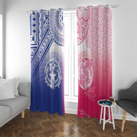 Northern Mariana Islands And Japan Together Window Curtain