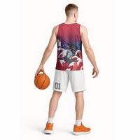 Guam Blue Marlin Fishing Basketball Jersey Polynesian Style LT05 - Polynesian Pride