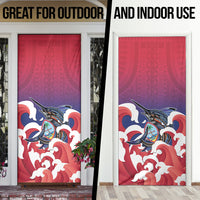 Guam Blue Marlin Fishing Door Cover Polynesian Style LT05 - Polynesian Pride